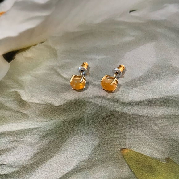 Yellow Opal 925 Silver Stud Earrings from Stauer Jewelry - Picture 5 of 13
